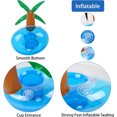 thumbnail image 3 of 6 Pack Palm Tree Floating Drinks holders for Pool Inflatable Drink Holder Drink Floats for Pool Hot Tubs, 3 of 6