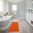 thumbnail image 6 of Somerset Home 58" x 24" Non-Slip Shag Memory Foam Bath Mat (Orange), 6 of 6