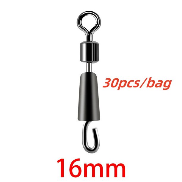 Rodamiento giratorio de pesca, anillos sólidos, Conector de pesca, barco oceánico, Conector de enlace rápido, 30/50 piezas