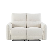 ACME Lalisa Power Motion Loveseat w/USB Port in Cream Chenille
