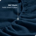 Bare Home Cozy Fleece Sheet Set, Extra Plush Polar Fleece, Deep Pocket