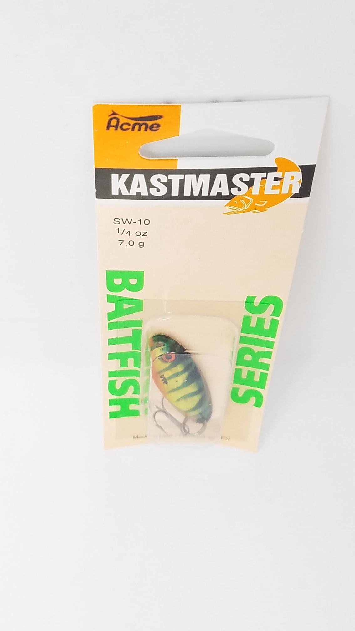 (2 pack) Acme Tackle Kastmaster Series Baitfish Fishing Lure Spoon Foil Firetiger 1/4 oz.