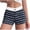 Black, variant on Women's Pajamas Plus Size Shorts Under $10 Free Shipping Summer Striped Elastic Waist Button High Waist Slim Pajamas Shorts