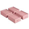 thumbnail image 1 of Organizadores de ropa SONGMICS, 6 compartimentos, 4 unidades, color rosa gelatina, 1 of 6