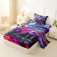 thumbnail image 2 of Manfei Sports Car Twin Sheets,Extreme Sport Bedding,Pink,3-Piece,1 Fitted Sheet and 1 Pillowcase, 2 of 6