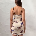 thumbnail image 4 of Ladies Elegant Sling Sleeveless Sexy Dress leaf, 4 of 6