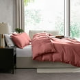 thumbnail image 4 of LammaLoe Duvet Cover King Size, Soft Prewashed 3-Piece Duvet Cover Bedding Set with Pillow Shams, Pink Clay, 4 of 8