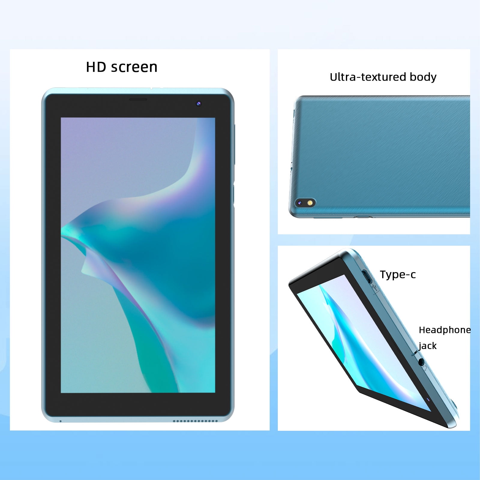 7 inch Tablet Android 15 Tablets, 8GB RAM 32GB ROM 1TB Expandable, Quad-Core Processor Tablet PC, WiFi6, 3000mAh Battery, Bluetooth, 1024 x 600 IPS Touch Screen, 5MP Dual Camera, GMS Certified, Navy