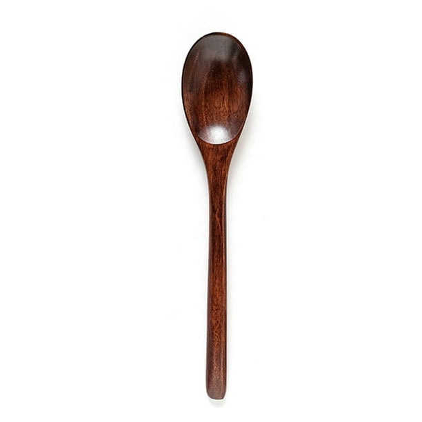 Billuyoard Palillos de madera, vajilla de viaje, regalo de inauguración de la casa, juego de vajilla, utensilio de cocina, tenedor de cocina para de Mostrada Cuchara Billuyoard HA061941-07B
