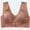 Coffee, variant on KBODIU Everyday Bras for Women, Plus Size Comfort Bras, Women's Ultimate Lift Wirefree Bra Lace Patchwork Bra One-Piece Bra Everyday Underwear Bras No Underwire Gray