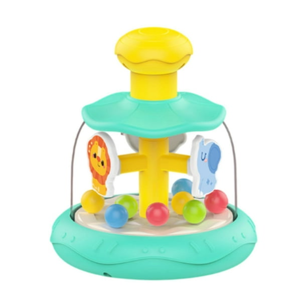 Juguesa giratoria de bebés juguete interactivo colorido Bola de salto Motor Habilidades Juguete de bebé Toy educativo para niñas niños niños pequeños Verde
