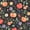 Color 2, variant on Chinoiserie Peel and Stick Wallpaper Colorful Fruit Floral Apples Peaches Flowers Black Wall Mural 23.6in x 9.8ft Self Adhesive Removable Wall Paper for Dining Room Mahjong Game Room