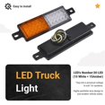 thumbnail image 5 of 2Pcs 12V 30 LED Car Truck Bull Bar Light Bullbar Front Bumper, 5 of 5