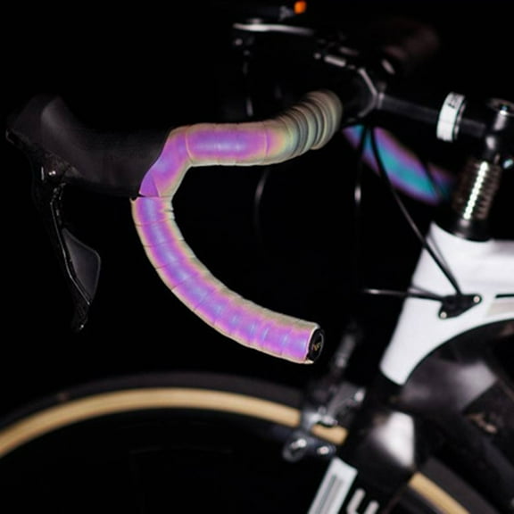 Reflective Road Bike Bicycle Handlebar Tape Cycling Wrap Tape Straps Zeraneb