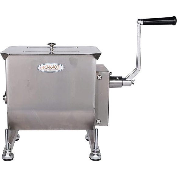 Hakka 20-Pound/10-Liter Capacity Tank Stainless Steel Manual Meat Mixers (Mixing Maximum 15-Pound for Meat)