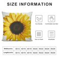 thumbnail image 5 of SHANXI  Decorative Throw Pillow Cover Polyester White Leaf Sunflower White Photography Beautiful Beauty Nature Color Common Cushion Two Sides Pillow Case Square Print for Home 20x20in, 5 of 5