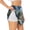 White, variant on Largemouth Bass Jumping Out of The Water Printed 2 in 1 Women's Workout Shorts for Athletic Gym Running Shorts with Phone Pockets-Large