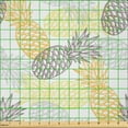 thumbnail image 2 of Ambesonne Fruits Fabric by the Yard Microfiber, Exotic Pineapple Tropics, 10 Yards, Marigold Dimgray, 2 of 2