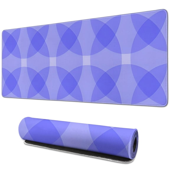 Pastel Checkered Mouse Pad with Cute Boho Aesthetic - Large 31.5x11.8in, Anti-Slip Rubber Base, Perfect Home Office Addition for Computers & Laptops
