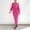 Hot Pink, variant on RYDCOT Pullover Sweaters for Women V Neck Sweater Dress Long Sleeve Slim Bodycon Fall Winter Ribbed Knit Maxi Dress for Women Sale