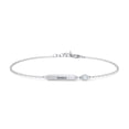 thumbnail image 1 of Engravable Bar Bracelet with Birthstone, 1 of 7