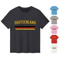 thumbnail image 4 of Otqutp Girls Fashion Tops Children Big Kids Germany Flag Print Round Neck Short Sleeve Casual Loose Top T Shirt Clothes for Party School Birthday, 4 of 4