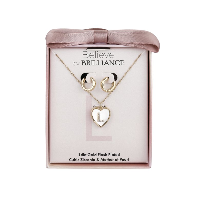 Limitless Pendant （美品） Believe by Brilliance Women's 14Kt Gold Flash Plated Mother of
