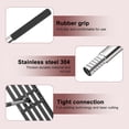 thumbnail image 5 of Lawn Leveling Rake, 30" x 10" Heavy-Duty Stainless Steel Lawn Leveler with 72“ Adjuatble Long Handle - Effort-Saving Leveling Soil Sand Spreading Dirt, 5 of 8