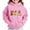 D-Pink, variant on Mgmyaa Boys and Girls Oversized Hoodie Unisex Kids Long Sleeve Sweatshirt with Pockets Comfort Outerwear 4-14 Years