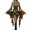 D175 Gold, variant on Likimi Hallowmas Dress For Women Dress Up Flared Sleeve Cartoon Print Stage Show Halloween Costumes For Performance Fashionable Cosplay Dresses Size L