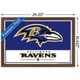 thumbnail image 2 of NFL Baltimore Ravens - Logo 21 Wall Poster, 22.375" x 34" Framed, 2 of 4