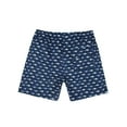 thumbnail image 4 of New Boys Mens Swimming Trunks Swim Shorts Board Shorts With Pockets Print Swimwear Beachwear Underwear Swimsuit Beach Pants Casual Quick Dry Bathing Suit Surfing Dark Blue Fish Print M, 4 of 8