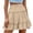 *Beige, variant on Binmer Women's High Waist Tiered Ruffle Flowy Mini Skirt,Casual Summer Swing Skirt Beige,Women's Plus L