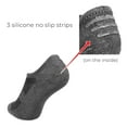thumbnail image 2 of Golberg Unisex No Show Socks - 6 Pack Low Cut Cotton Socks with Non-Slide Strips for a Secure Fit - Casual Sock for Low Rise Shoes (Size - Medium), 2 of 5