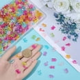 115g Transparent Acrylic Pendantss AB Color Plated Mixed Initial ...