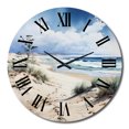thumbnail image 2 of Designart "Dune Dreams Beach Photo I" Nautical & Beach Oversized Wall Clock, 2 of 6