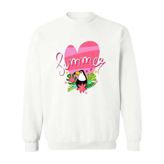 Summer With Toucan. Sweatshirt Women -Image by Shutterstock, Female 5X-Large