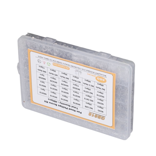 Kit de Rondelle à Vis, Filetage Clair Acier Inoxydable 304 M2 M2.5 M3 M4 M5 M6 Ensemble de Rondelles Croisées pour Réparateurs