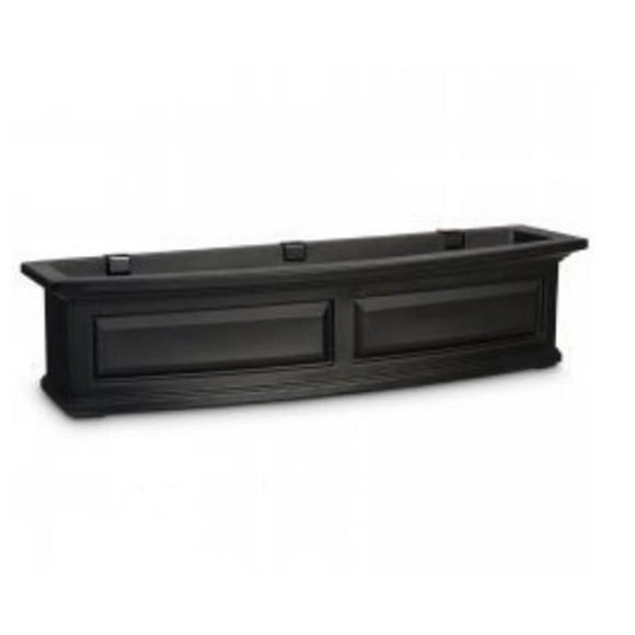 4831B Nantucket 4 ft. Window Box - Black
