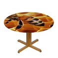 thumbnail image 3 of BCIIG Bees Honeycomb Round Tablecloth Stain-Resistant Washable for Indoor Outdoor Restaurant Weddings Parties Great for Home Kitchen Holiday Dinner 31"-35, 3 of 8