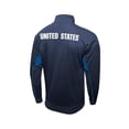 thumbnail image 2 of Icon Sports Licensed US Soccer Federation Soccer Zipper Jacket - Adult Size - Athletic Panel - Navy/Blue Large, 2 of 3