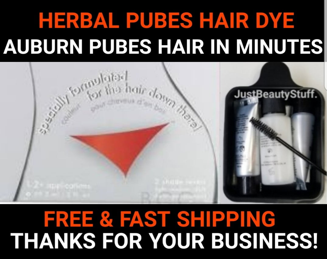 AUBURN PUBES HERBAL HAIR DYECOLOR PUBES HAIR IN MINUTES1 KIT