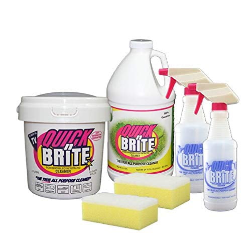 Quick N Brite Heavy Duty WholeHouse Cleaning Kit with (1) 64 oz Liquid