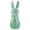 green, variant on Easter Flocked Bunny Figurines 8 Inch, Large Tabletop Decoration with Bow, Blue Adorable Spring Tabletop Ornaments for Home Living Room Patio or Holiday Display