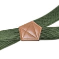 thumbnail image 4 of MOJOGO Unisex Suspenders Casual Solid X Shape Adjustable Elastic Braces 1.5 In Heavy-Duty Suspender Brown Free Size, 4 of 4