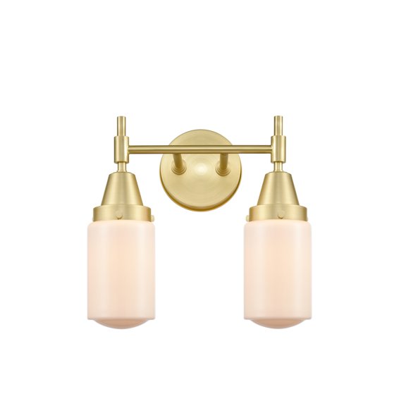Innovations 447-2W-SB-G311-LED Caden 2 Light 17 inch Bath Vanity Light, Satin Brass