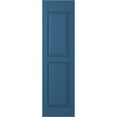 thumbnail image 6 of 15"W x 37"H Americraft Two Equal Flat Panel Exterior Real Wood Shutters (Per Pair), Sojourn Blue, 6 of 10