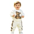 thumbnail image 3 of Karoyedx Toddler Boys Outfits Winter Baby Boy Clothes Fall Clothes Truck Print Long Sleeve Pullover Tops + Pant Sets Toddler Winter Outfits White Size,6-9 Months, 3 of 8