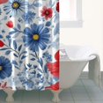 thumbnail image 4 of Pioneer Flower Floral Print Pattern Shower Curtain 36"x72" ,Bathroom Decorative Shower Curtains Set with 12 Hooks,Modern Waterproof Washable Shower Curtain, 4 of 6