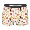 thumbnail image 5 of Uemuo Cute Cartoon Mushrooms Pattern Men's Boxer Briefs,Trunk Anti-Chafing,Comfortable, Durable, and Stylish Underwear-Small, 5 of 9